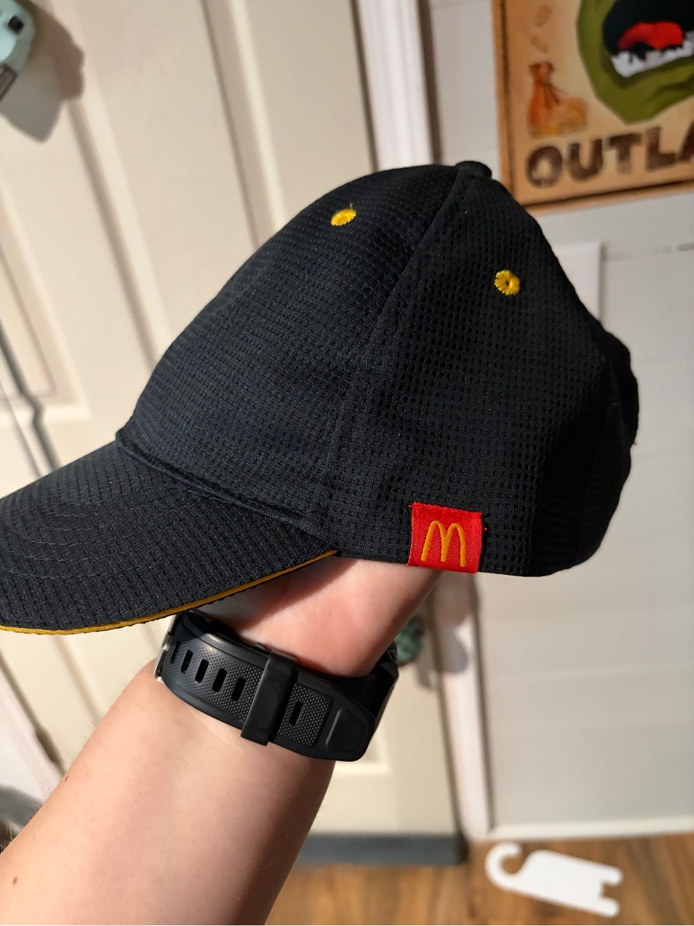 McDonald's Black and Yellow Mesh Baseball Cap